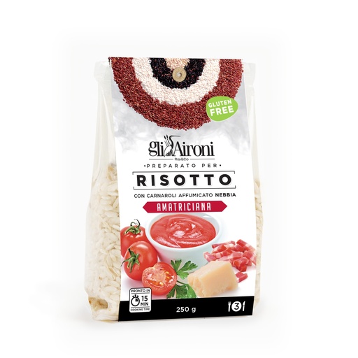 Risotto Amatriciana con riso affumicato